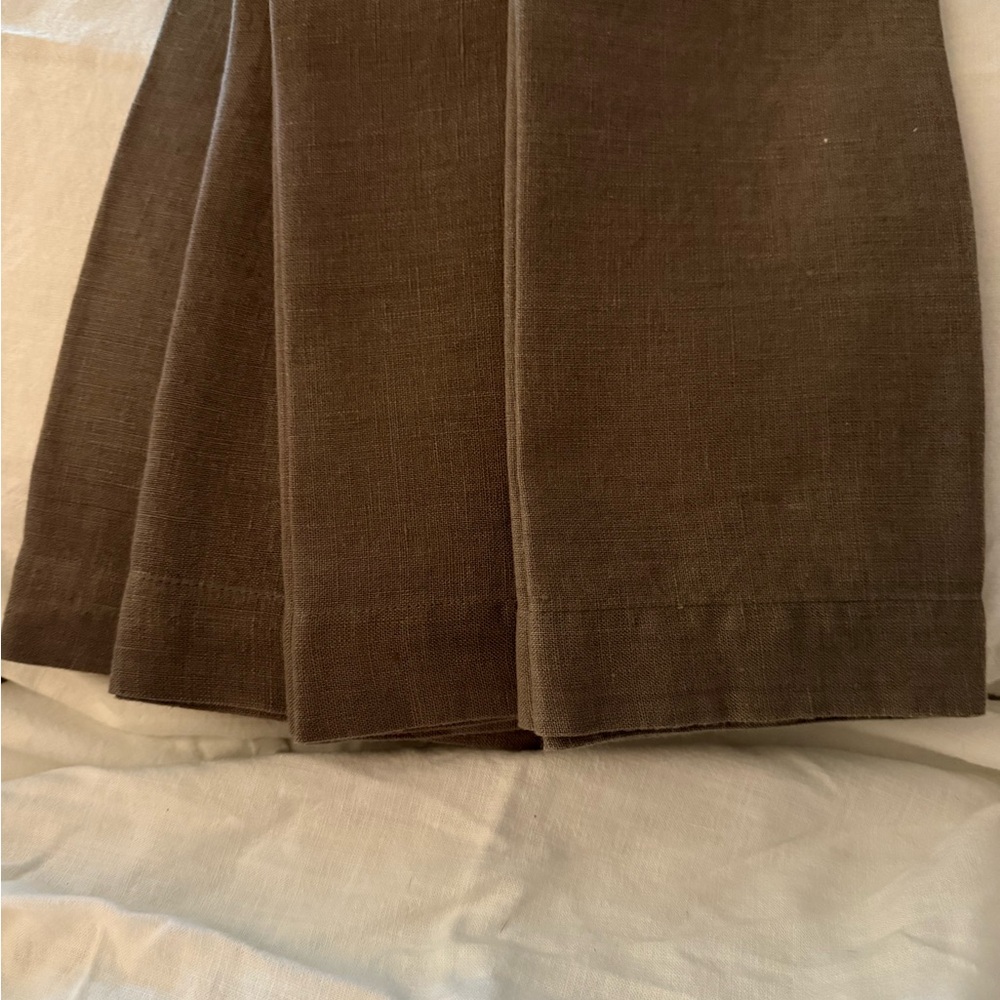 New Pottery Barn Brown Linen Napkins